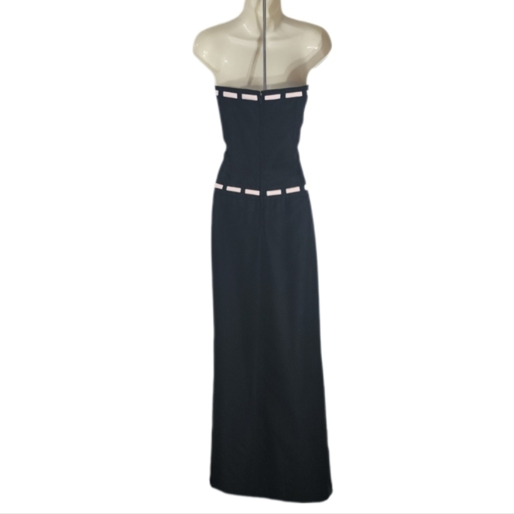 Forever Yours Gown Strapless Prom Maxi Black Size 10 - Picture 8 of 13